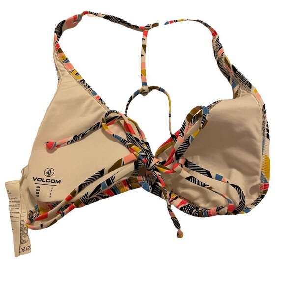 NEW Voclcom Tidal Motion Abstract Print 3-Piece Bikini Set Sz. S - Picture 3 of 5